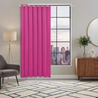 Imagem de Cortina Folha Única Microfibra 1,50m x 2,20m Ideal para Porta Janela D