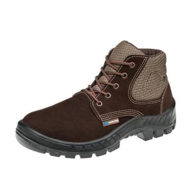 Imagem de Bota Botina Coturno Marrom Nobuck Com Cadarço 50B26CB - Marluvas, 35