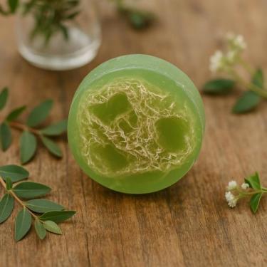 Imagem de Sabonete Natural Energia da Natureza  Capim-Limão com Bucha Vegetal  -