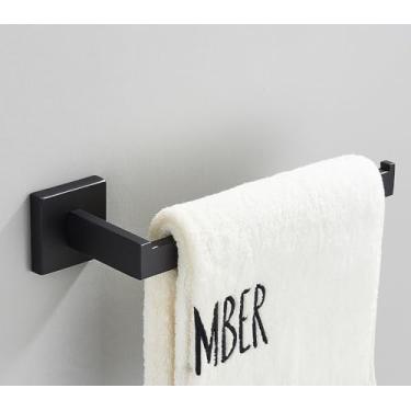 Imagem de Conjunto de acessórios de banheiro trilho de barra de toalha de parede de vaso sanitário dourado escovado, suporte de papel e gancho de aço inoxidável, suporte de cabide de banheiro de aço inoxidável