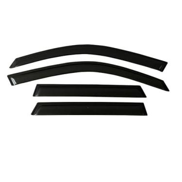 Imagem de GRJQRKHZ Defletor de janela lateral de carro para A&UDI Q7 4M 2016-2023 Weathershied viseira de porta vento sol proteção chuva janela lateral defletores de vento