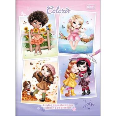 Imagem de Álbum de Colorir Jolie - Tilibra - 16 Desenhos para Colorir