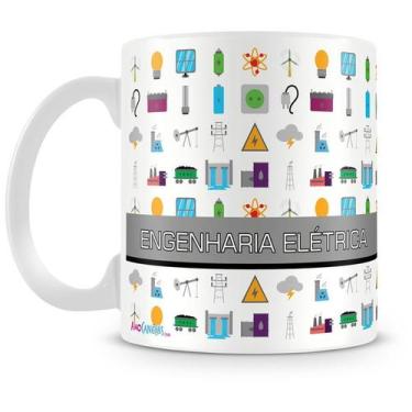 Imagem de Caneca Personalizada Profissão Engenharia Elétrica - Porcelana Brilhan