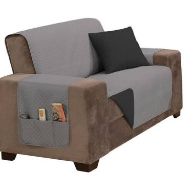 Imagem de Capa Protetora de Sofá Padrão 2 Lugares Impermeável Dupla Face - MR EN