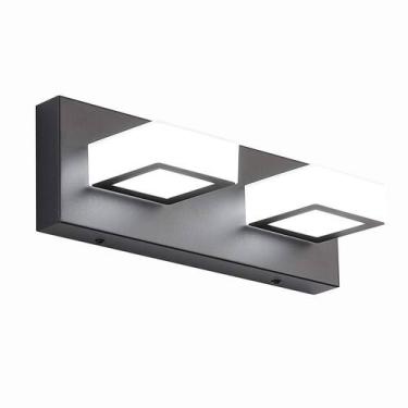 Imagem de Luminária de banheiro Ralbay 2 Lights Black 32x11x12cm 16W 85-265V