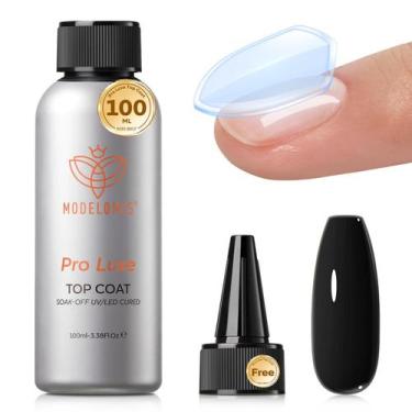Imagem de Esmalte de unhas Gel Top Coat modelones 100ml No Wipe Extra Glossy