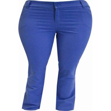 Imagem de Calça Pau a Pique flare Azul