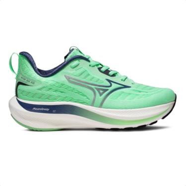Imagem de Tênis Mizuno Base Ride Feminino Verde/Marinho 39