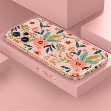 Imagem de Capa de celular com estampa de flores para Xiaomi Redmi Note 12 11 10 9S 8 7 9T 4 Pro MAX, capa de silicone revestida à prova de choque, rosa, 173, para Redmi Note 10S