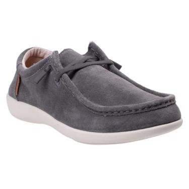 Imagem de Waco Shoe Company Camurça masculina Carefree, Cinza, 14 Wide