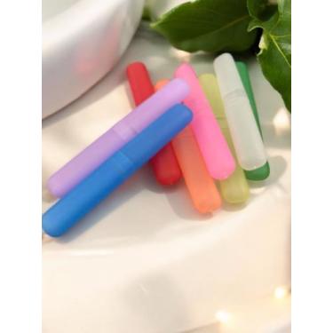 Imagem de Kit 12 Porta Escova de Dente com Tampa  Organizador de Banheiro Modern