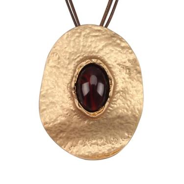 Imagem de joymiao Colares Boho para mulheres, cordão com pingente, colar longo de prata, vintage, suéter, joias hippie, presentes para mulheres e meninas, Couro sintético, Sem Pedra Preciosa