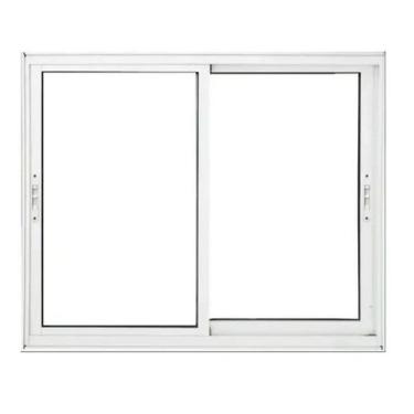 Imagem de Janela 2 Folhas de Vidro Alumínio Branco ou Preto Linha 25 Suprema - J