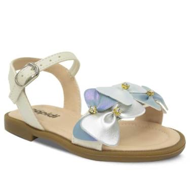 Imagem de Sandália Rasteira Infantil Menina 22ao27 Laço Festa 04.101i (Off White, BR, Criança de 4 a 8 anos, Numérico, 26)