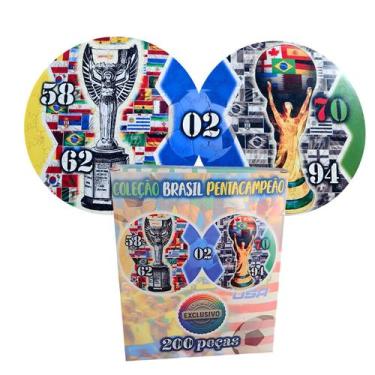 Imagem de Quebra-cabeça Brasil Pentacampeão Mundial Infinity 180 peças - Coleo T