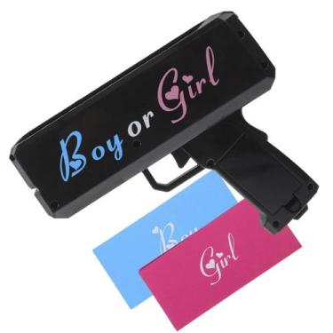 Imagem de Lançador Genero Sexo Bebe Criança Cha Fraldas Revelaçao Menina Menino 