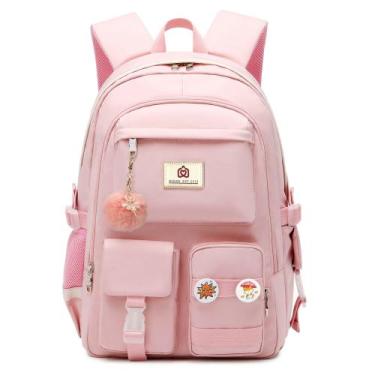Imagem de Mochila para laptop Hidds School Bag College 15,6" rosa para meninas