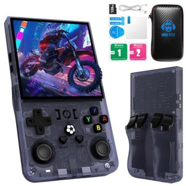 Imagem de Consola de jogos portátil AISLPC R36MAX 128GB com 22000 jogos