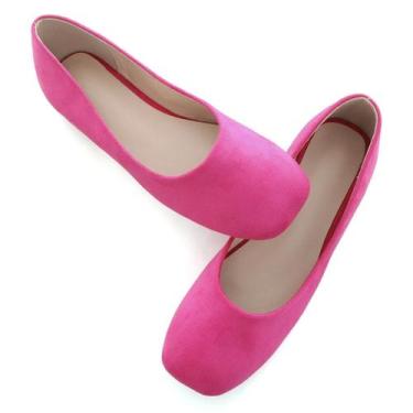 Imagem de Sapatos SAILING LU Hot Pink Flats para mulheres tamanho 6,5