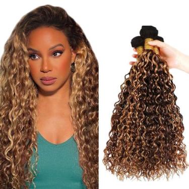 Imagem de Pacotes de cabelo HuxoWax p4 27 Ombre Water Wave Brazilian 35-45cm
