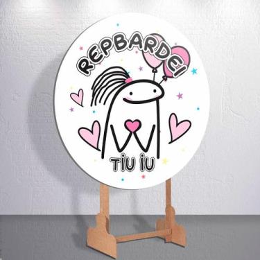 Imagem de Painel Tema Flork Aniversario Capa Grande e Mini Redondoda Estampa Sub