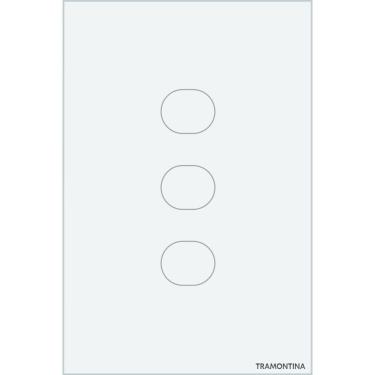 Imagem de Interruptor Touch Smart Tramontina Branco Com 3 Canais