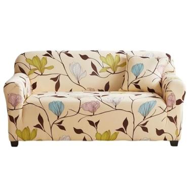 Imagem de Keepatin Capa de sofá elástica para o dia de Natal, capa de sofá em forma de L, cadeira reclinável, cadeira reclinável, 1/2/3/4 (Monica, 1 assento (tamanho 89-139,7 cm)