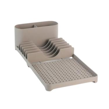 Imagem de Escorredor de Louça Multiuso com Porta Talheres Pratos e Copos Moderno com Dreno Organizador