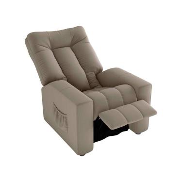 Imagem de Poltrona Do Papai Reclinável Pallas Matrix Veludo Capuccino