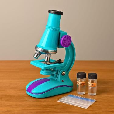 Imagem de Microscópio Biológico Infantil 450x Led Educativo Portátil