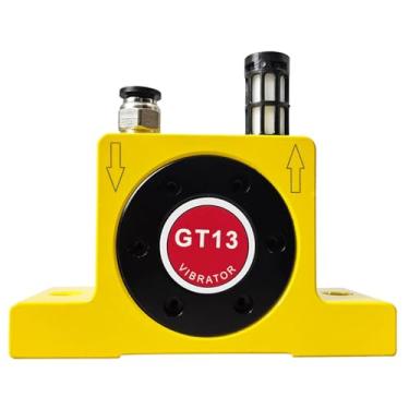 Imagem de Maisutseb Vibradores de turbina industrial, vibrador turbo pneumático GT13 com silenciador 1400N-3730N, para transporte de material (Série: GT13/GT48/GT60)
