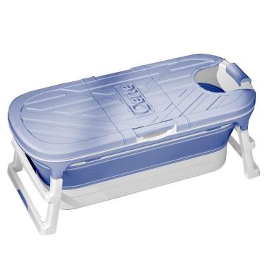 Imagem de Banheira Para Adulto Dobrável Gigante Azul
