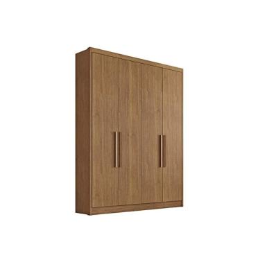 Imagem de Guarda Roupa Solteiro 4 Portas E 3 Gavetas Moderni-sevilha Cumaru