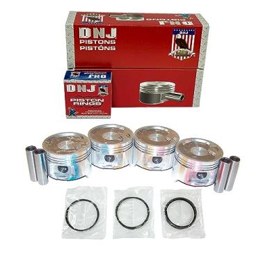 Imagem de DNJ Kit de pistão e anel PRK915 para Chevrolet Toyota Corolla Nova 1.6L L4 SOHC 8V naturalmente aspirado 4AC, 4ALC