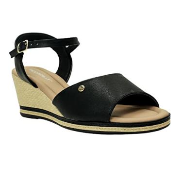 Imagem de Sandalia Anabela Alto Alice, Piccadilly, Preto, 38