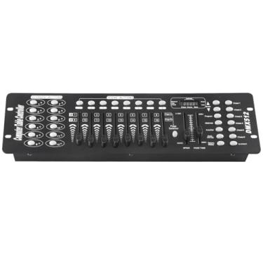 Imagem de Controlador Dmx de 512 canais, controlador de luz DJ multiuso com 192 canais, plugue americano, ótimo para palcos e eventos