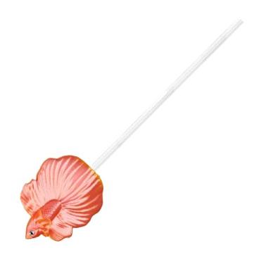 Imagem de Generic Varinha de Treinamento para Peixe Betta, Varinha Interativa para Peixe Betta, Realista, Decoração para Aquário, Pôr Do Sol Dourado