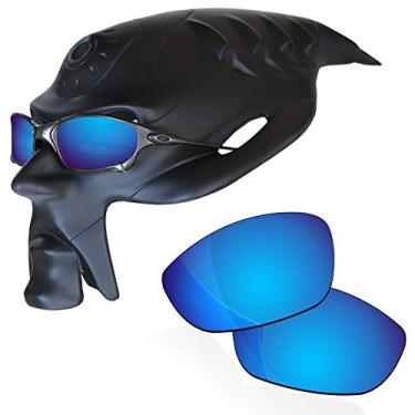Imagem de Lentes polarizadas RockShell para óculos de sol Oakley Juliet, Ice Blue Mirrorfirm - Geekpolar, One Size