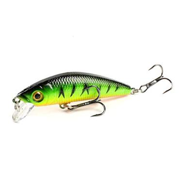 Imagem de Isca de Pesca para Peixes Duros Bass Realista Crankbait com Olhos 3D 6 Anzóis Plástico ABS Aço Carbono Alto Design Aerodinâmico Água Salgada e Doce Lucio Truta Bagre