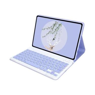 Imagem de Capa Teclado De Couro PU Recarregável Com Suporte Para Xiaomi Redmi Pa