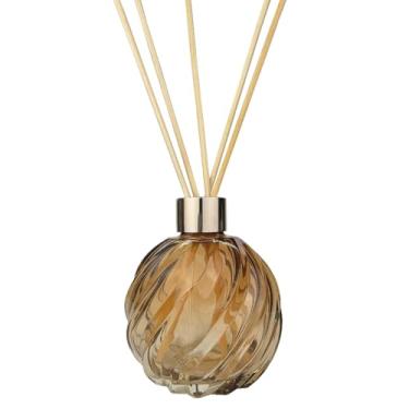 Imagem de Kit 2 Vidros Espiral 250ml Âmbar para Difusor de Ambiente com Varetas – Aromatizador Decorativo para Casa, Escritório e Presentes(Rose)