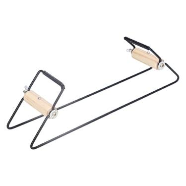 Imagem de Kit de tear de contas de aço inoxidável, espaço de trabalho extra amplo, faça você mesmo, tear de miçangas manual para crianças, brinquedo educacional, artesanato, fabricação de (Trança de contas pretas)