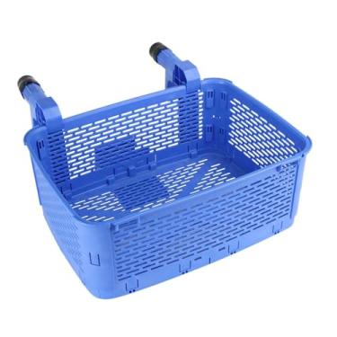 Imagem de Bothyi Cesta de armazenamento de piscina Cesta de armazenamento de piscina multiuso de grande capacidade para artigos diversos de jardim doméstico Brinquedos, Azul