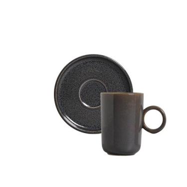 Imagem de Conjunto com 12 Xícaras de Café com Pires Basic Dove 90ml - Porto Bras