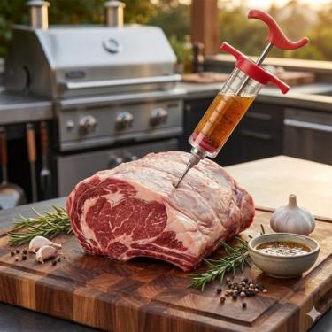 Imagem de Seringa Injetora De Temperos Para Carnes Frango Costela 30ml - Alira H