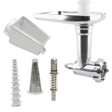 Imagem de Conjunto de acessórios de substituição para coador de frutas e vegetais, compatível com todas as batedeiras KitchenAid de 5 Qt.6 Qt.7Qt.8Qt