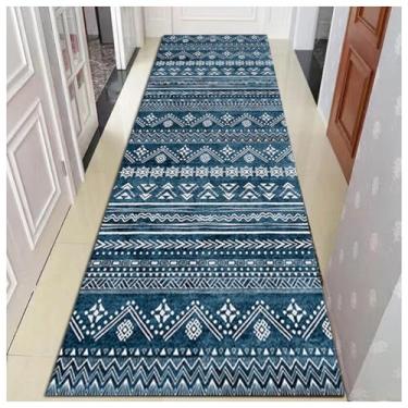 Imagem de SPXMQSS Tapetes de corredor para corredor, tapetes resistentes ao desgaste para corredores, tapetes de cozinha laváveis e antiderrapantes, para entrada, quarto, lavanderia, sala de estar, G 100 x 300