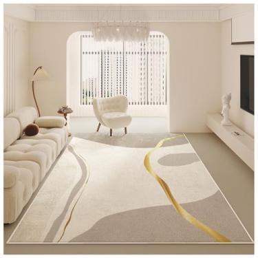 Imagem de SPXMQSS Tapete para quarto, tapete antiderrapante lavável para sala de estar, tapete de caxemira sintética resistente ao desgaste, para sala de estar, sala de jantar, escritório, 200 x 250 cm