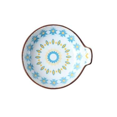 Imagem de Tigela para molho Bandejas de porcelana para molhos são usadas para acomodar acompanhamentos, condimentos, petiscos, geleias, etc