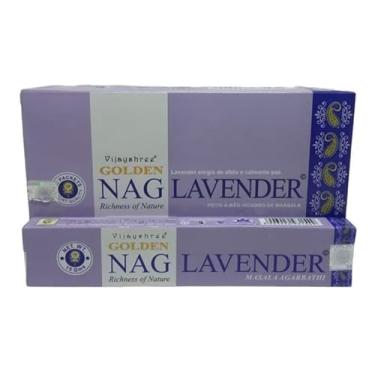 Imagem de Incenso Vijayshree Golden Nag Lavender Lavanda- 12 Caixinhas